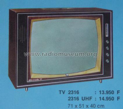 TV 2316 ; SBR Société Belge (ID = 3030467) Televisión