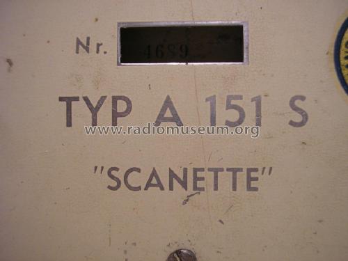 Scanette A151S; Scaniavox, T.D. (ID = 1960306) Radio