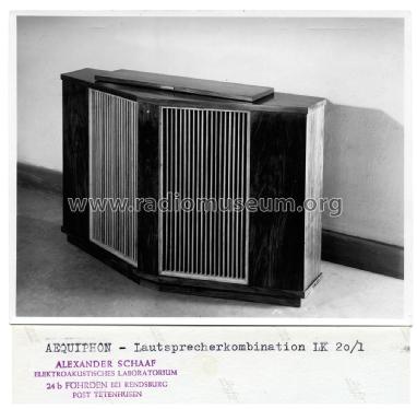 Aequiphon Lautsprecher LK20/1; Schaaf, Alexander, (ID = 1741051) Speaker-P