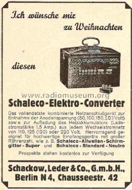 All-Electric-Converter ; Schaleco - Schackow, (ID = 861976) Fuente-Al