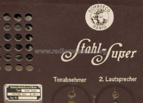 Stahlsuper W; Schaleco - Schackow, (ID = 192797) Radio