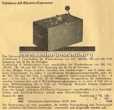 All-Electric-Converter ; Schaleco - Schackow, (ID = 2605400) Fuente-Al