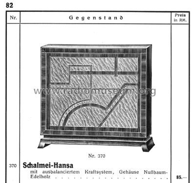 Schalmei Hansa ; Schalmei-Fabrikate (ID = 2745131) Speaker-P