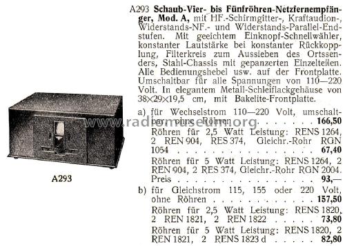 Alpha-Kraft W - 6 Röhren; Schaub und Schaub- (ID = 2705317) Radio