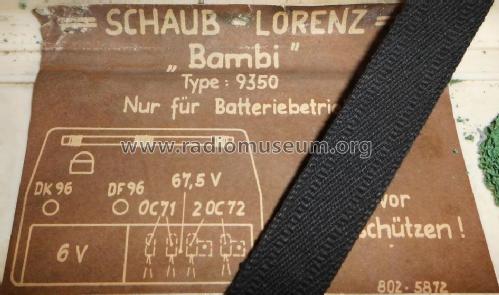 Bambi 9350; Schaub und Schaub- (ID = 2302067) Radio