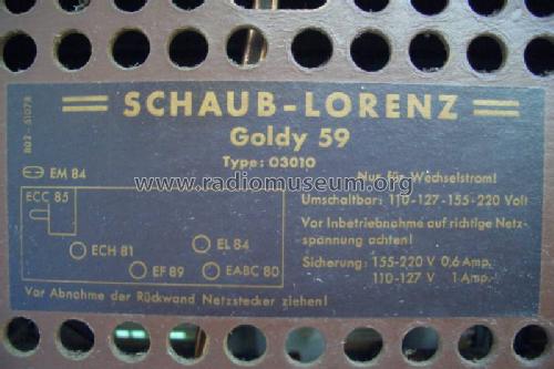 Goldy 59 03010; Schaub und Schaub- (ID = 138366) Radio