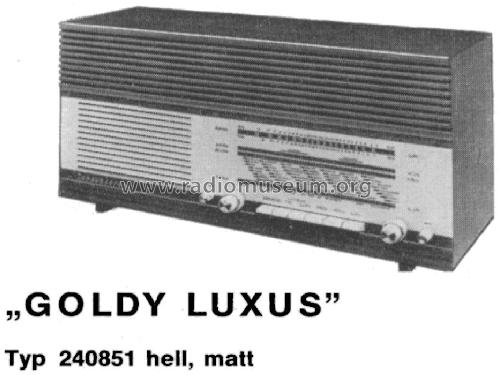 Goldy Luxus 240851; Schaub und Schaub- (ID = 190280) Radio