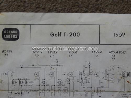 Golf T200 12180 12181 12182; Schaub und Schaub- (ID = 2924222) Radio