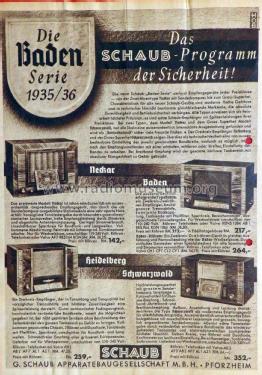 Heidelberg W; Schaub und Schaub- (ID = 2869720) Radio