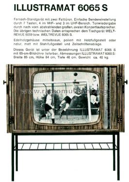 Illustramat 6065S 43214 Ch= 6030; Schaub und Schaub- (ID = 2340302) Television