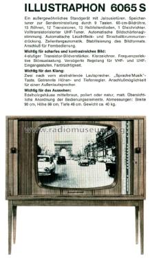 Illustraphon 6065S 42054; Schaub und Schaub- (ID = 2341053) Télévision