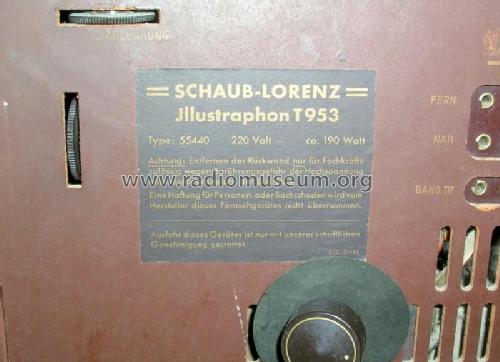 Illustraphon T953 55440; Schaub und Schaub- (ID = 1104754) Fernseh-E