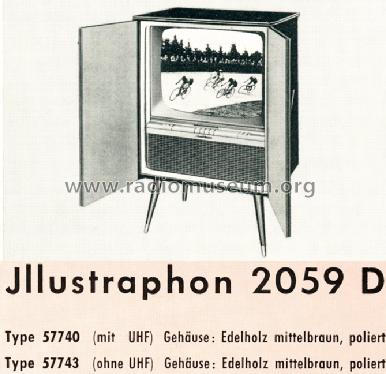 Jllustraphon 2059D 57740/43; Schaub und Schaub- (ID = 974315) Television