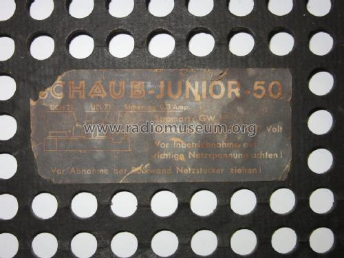 Junior 50; Schaub und Schaub- (ID = 2330956) Radio