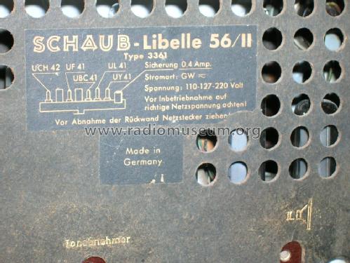 Libelle 56/II 3361 GW; Schaub und Schaub- (ID = 1586003) Radio