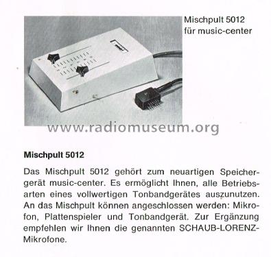 Mischpult 5012 950600; Schaub und Schaub- (ID = 2437366) Verst/Mix