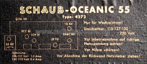 Oceanic 55 4272; Schaub und Schaub- (ID = 682477) Radio