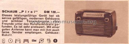 Pirol II B; Schaub und Schaub- (ID = 29389) Radio