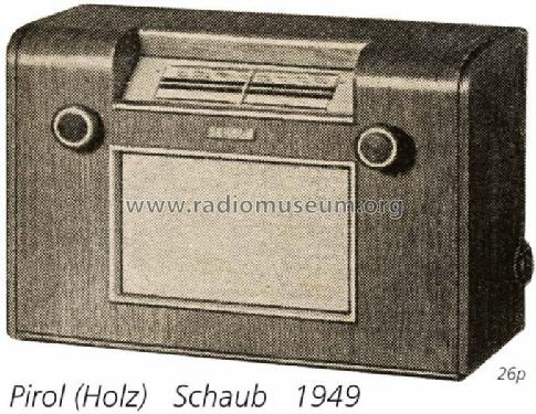 Pirol II B; Schaub und Schaub- (ID = 820) Radio