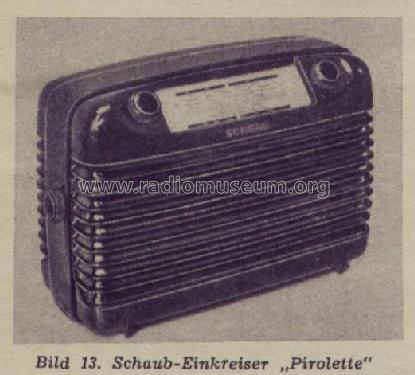 Pirolette ; Schaub und Schaub- (ID = 450966) Radio