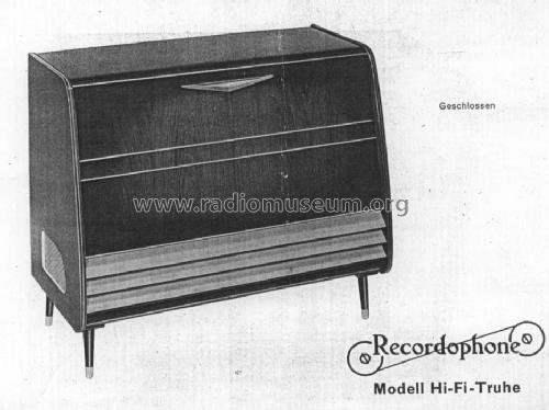 Recordophon Hi-Fi-Truhe ; Schaub und Schaub- (ID = 1368219) Radio