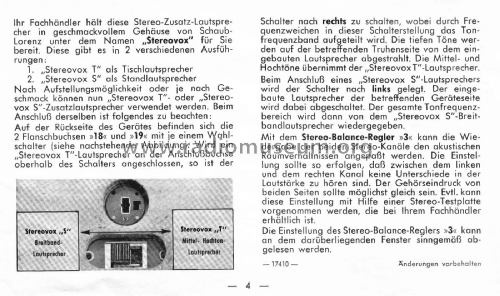 Rialto Stereo 10 17410/11; Schaub und Schaub- (ID = 2603353) Radio