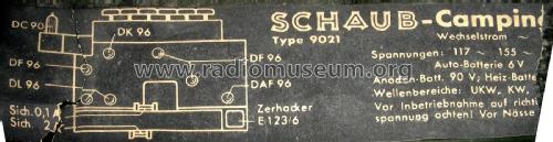 Schaub Camping II 9021; Schaub und Schaub- (ID = 1744416) Radio