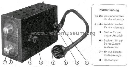 Stereo-Zusatzverstärker 33090; Schaub und Schaub- (ID = 438899) mod-past25