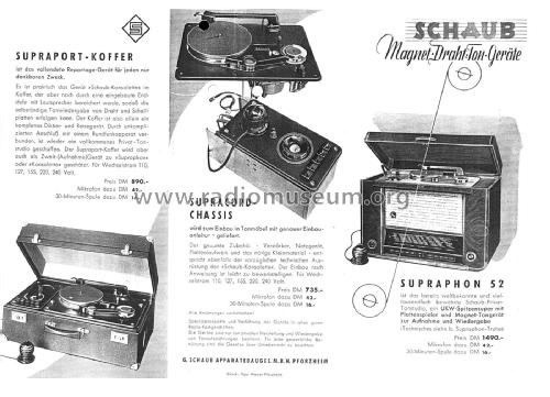 Supracord-Chassis ; Schaub und Schaub- (ID = 2068152) Enrég.-R