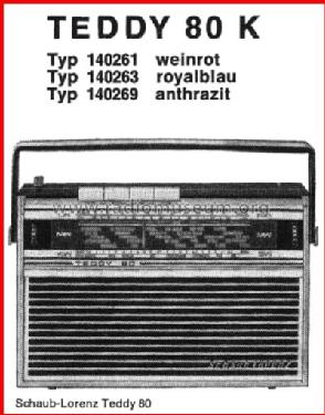 Teddy 80K 140261; Schaub und Schaub- (ID = 49925) Radio