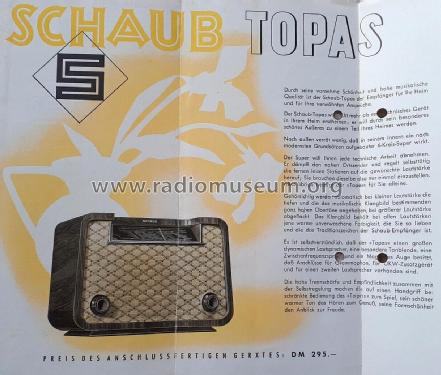 Topas ; Schaub und Schaub- (ID = 2810025) Radio