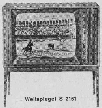 Weltecho S2151; Schaub und Schaub- (ID = 301754) Televisore