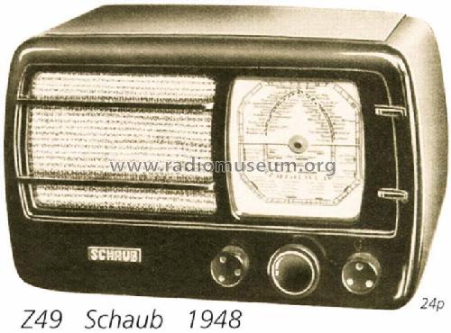 Zwergsuper Z49 ; Schaub und Schaub- (ID = 708553) Radio