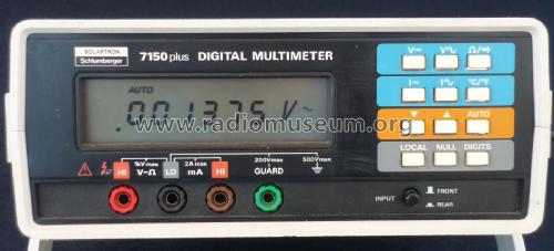 Schlumberger Digital Multimeter 7150 plus; Solartron Laboratory (ID = 1856123) Equipment