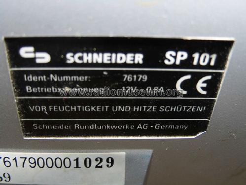 Vertical Play Compact Disc Player - MW - FM - Tuner SP101; Schneider (ID = 1679461) Radio