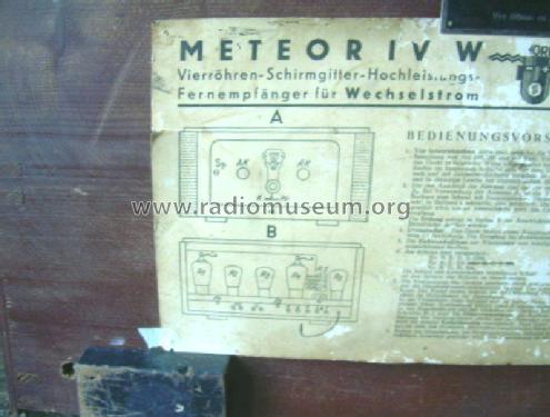 Meteor IV W / 4WN; Schneider-Opel AG, (ID = 2456958) Radio