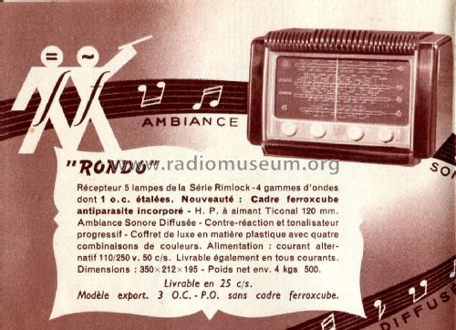 Rondo ; Schneider Frères, (ID = 2720710) Radio