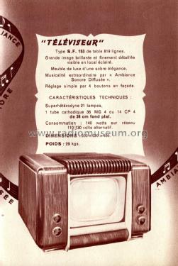 SF153; Schneider Frères, (ID = 2720711) Televisión