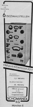 Frequenzmesser FD 1; Schomandl KG; (ID = 403253) Equipment