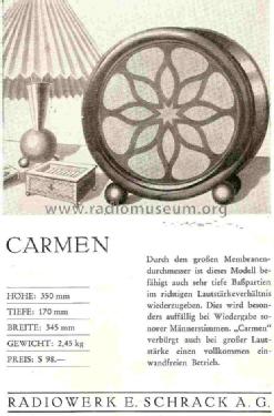 Triotron-Carmen ; Schrack Triotron; (ID = 832861) Speaker-P