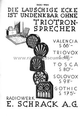 Triotron Valencia VA; Schrack Triotron; (ID = 3112101) Speaker-P