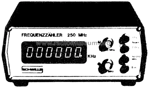 Frequenzzähler 250 MHz; Schwille-Elektronik (ID = 1647971) Equipment