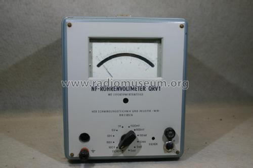 NF-Röhrenvoltmeter QRV1; Schwingungstechnik u (ID = 1936671) Ausrüstung