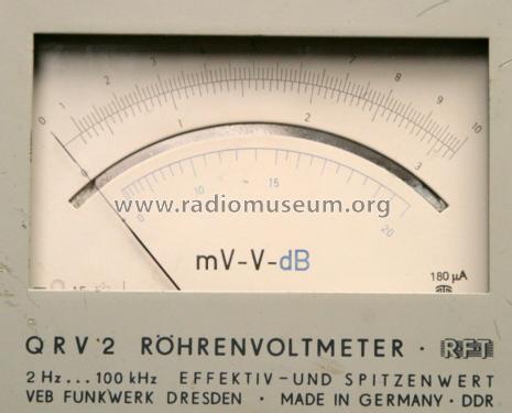 Röhrenvoltmeter QRV2; Schwingungstechnik u (ID = 2757144) Equipment