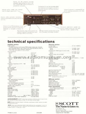 AM-FM Stereo Receiver R376; Scott; H.H.; Maynard (ID = 1594847) Radio