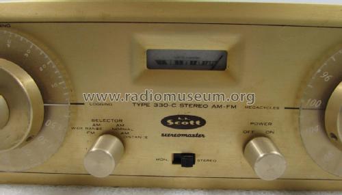 AM-FM Tuner 330-C; Scott; H.H.; Maynard (ID = 1937745) Radio