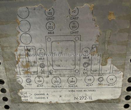 Dynaural Dual Channel Laboratory Amplifier 272; Scott; H.H.; Maynard (ID = 2955369) Ampl/Mixer