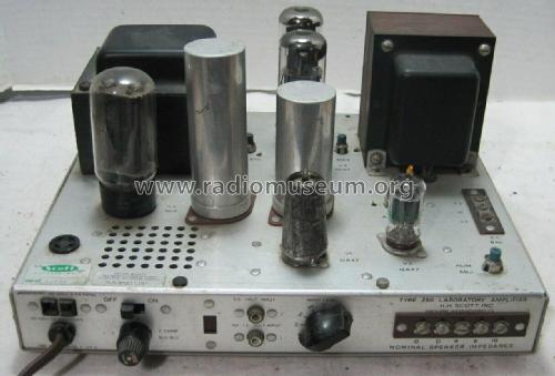 Laboratory Amplifier 250; Scott; H.H.; Maynard (ID = 2718869) Ampl/Mixer