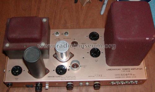 Laboratory Power Amplifier 232B; Scott; H.H.; Maynard (ID = 1074335) Ampl/Mixer