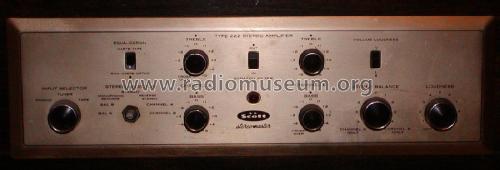 Stereomaster 222; Scott; H.H.; Maynard (ID = 1945885) Ampl/Mixer